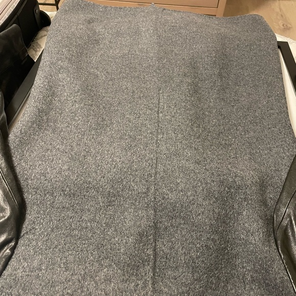 Vince Wool Coat w/ Leather Sleeves, Size Small - Picture 7 of 9